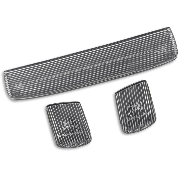 GMC & Chevy 15-19 (3rd GEN Body Style) Heavy-Duty (3-Piece Set) Clear Cab Roof Light Lens with 2-Way Forward & Rear Facing White ULTRA High-Power LEDs - (Plug-N-Play Installation Replaces OEM Installed Cab Roof Lights) - Image 2