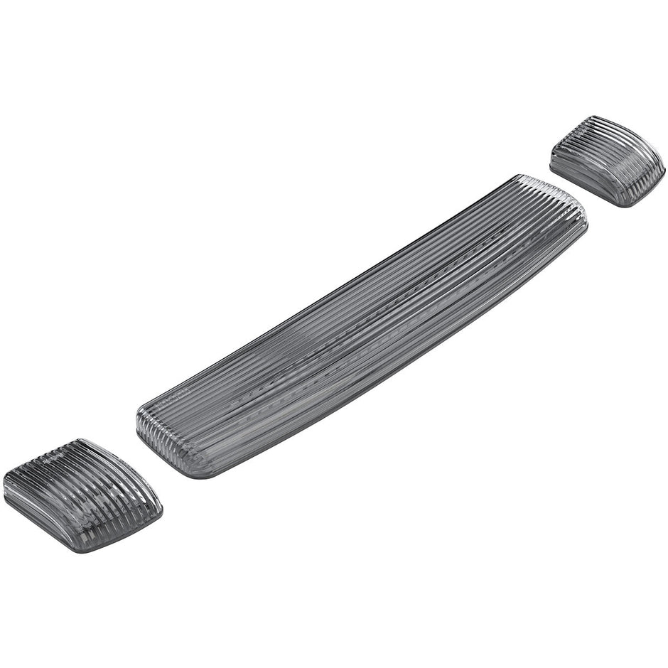 GMC & Chevy 15-19 (3rd GEN Body Style) Heavy-Duty (3-Piece Set) Clear Cab Roof Light Lens with RGB (Multi-Colored) High-Power LED's - Complete Kit With Wiring & Hardware - ATTN: Cab Lights are User Controlled by Bluetooth Using App Thru Mobile Phone / Tablet - MULTI-COLORED - Image 5