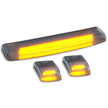 GMC & Chevy 15-19 (3rd GEN Body Style) Heavy-Duty (3-Piece Set) Clear Cab Roof Light Kit with White & Amber Strobe LED's & White or Amber Running Light LED's - (Complete Wiring Kit & Hardware Included) - Image 3