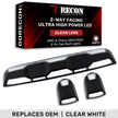 GMC & Chevy 20-23 (4th GEN Body Style) Heavy-Duty (3-Piece Set) Clear Cab Roof Light Lens with 2-Way Forward & Rear Facing White ULTRA High-Power LEDs - (Plug-N-Play Replacement for OEM Factory Installed Cab Roof Lights)