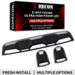 GMC & Chevy 20-23 (4th GEN Body Style) Heavy-Duty (3-Piece Set) Smoked Cab Roof Light Lens with 2-Way Forward & Rear Facing White ULTRA High-Power LEDs - (Includes Complete Wiring Kit For Installation On Truck That DID NOT Come With OEM Installed Cab Roof Lights)