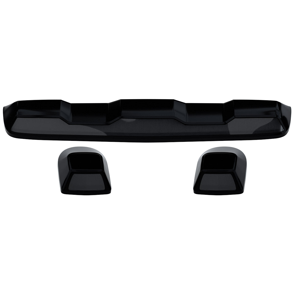 GMC & Chevy 20-23 (4th GEN Body Style) Heavy-Duty (3-Piece Set) Smoked Cab Roof Light Lens with RGB (Multi-Colored) High-Power LED's - Complete Kit With Wiring & Hardware - ATTN: Cab Lights are User Controlled by Bluetooth Using App Thru Mobile Phone / Tablet - MULTI-COLORED - Image 4