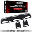 GMC & Chevy 20-23 (4th GEN Body Style) Heavy-Duty (3-Piece Set) Smoked Cab Roof Light Lens with 2-Way Forward & Rear Facing White ULTRA High-Power LEDs - (Includes Complete Wiring Kit For Installation On Truck That DID NOT Come With OEM Installed Cab Roof Lights) - Image 3