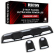 GMC & Chevy 20-23 (4th GEN Body Style) Heavy-Duty (3-Piece Set) Smoked Cab Roof Light Lens with 2-Way Forward & Rear Facing White ULTRA High-Power LEDs - (Includes Complete Wiring Kit For Installation On Truck That DID NOT Come With OEM Installed Cab Roof Lights) - Image 4
