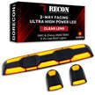 GMC & Chevy 20-23 (4th GEN Body Style) Heavy-Duty (3-Piece Set) Clear Cab Roof Light Lens with 2-Way Forward & Rear Facing Amber ULTRA High-Power LEDs - (Includes Complete Wiring Kit For Installation On Truck That DID NOT Come With OEM Installed Cab Roof Lights) - Image 3