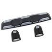 GMC & Chevy 20-23 (4th GEN Body Style) Heavy-Duty (3-Piece Set) Clear Cab Roof Light Lens with 2-Way Forward & Rear Facing White ULTRA High-Power LEDs - (Includes Complete Wiring Kit For Installation On Truck That DID NOT Come With OEM Installed Cab Roof Lights)
