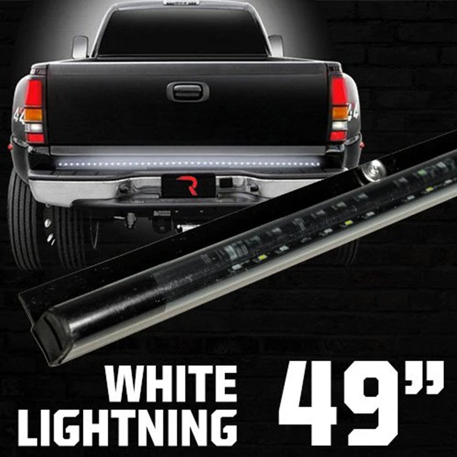 49" Tailgate Bar w/ Red LED Brake Lights & White LED Reverse Lights (49" bar fits most flare side and smaller trucks and SUV's)