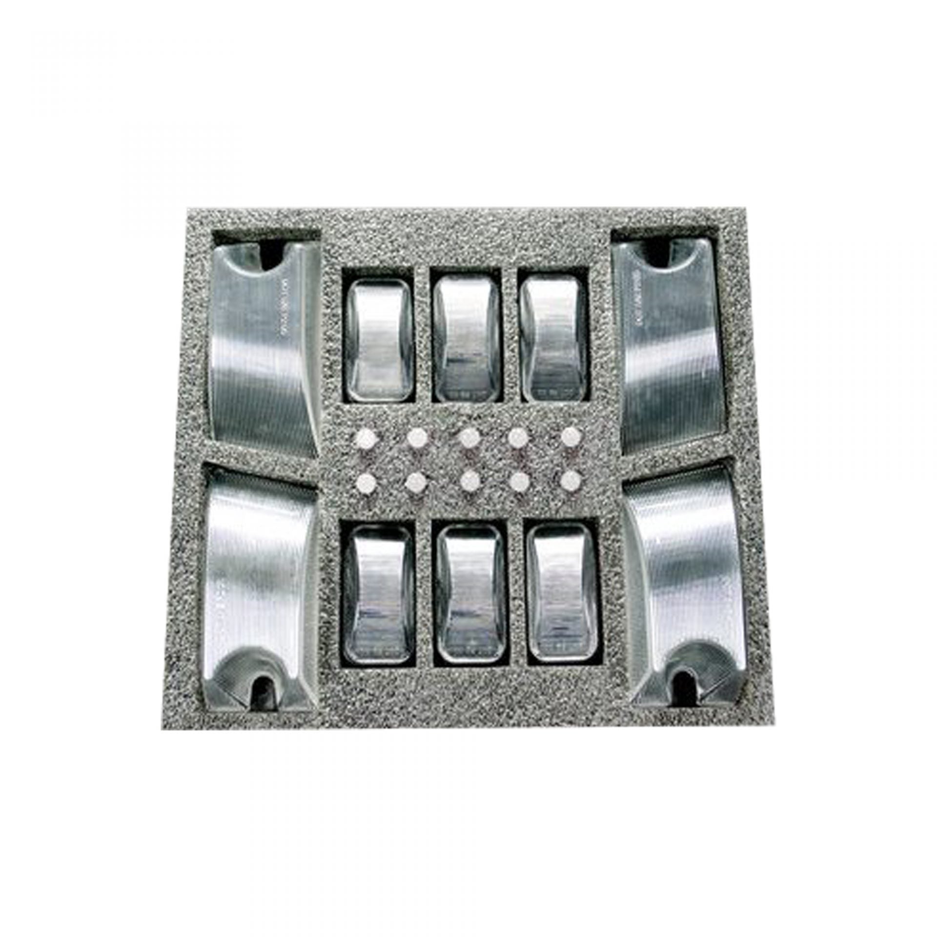 Hummer H2 02-10 (10-Piece Set) Clear Cab Roof Light Lenses w/ Five Amber (Forward Facing) & Five Red (Rear Facing) 194 Xenon Bulbs