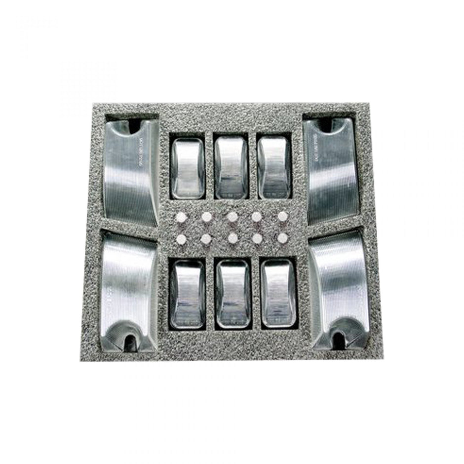 Hummer H2 02-10 (10-Piece Set) Clear Cab Roof Light Lenses w/ Five Amber (Forward Facing) & Five Red (Rear Facing) 194 Xenon Bulbs