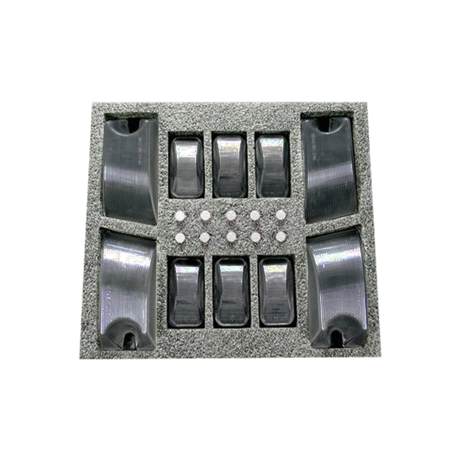 Hummer H2 02-10 (10-Piece Set) Smoked Cab Roof Light Lenses w/ Five Amber (Forward Facing) & Five Red (Rear Facing) 194 Xenon Bulbs