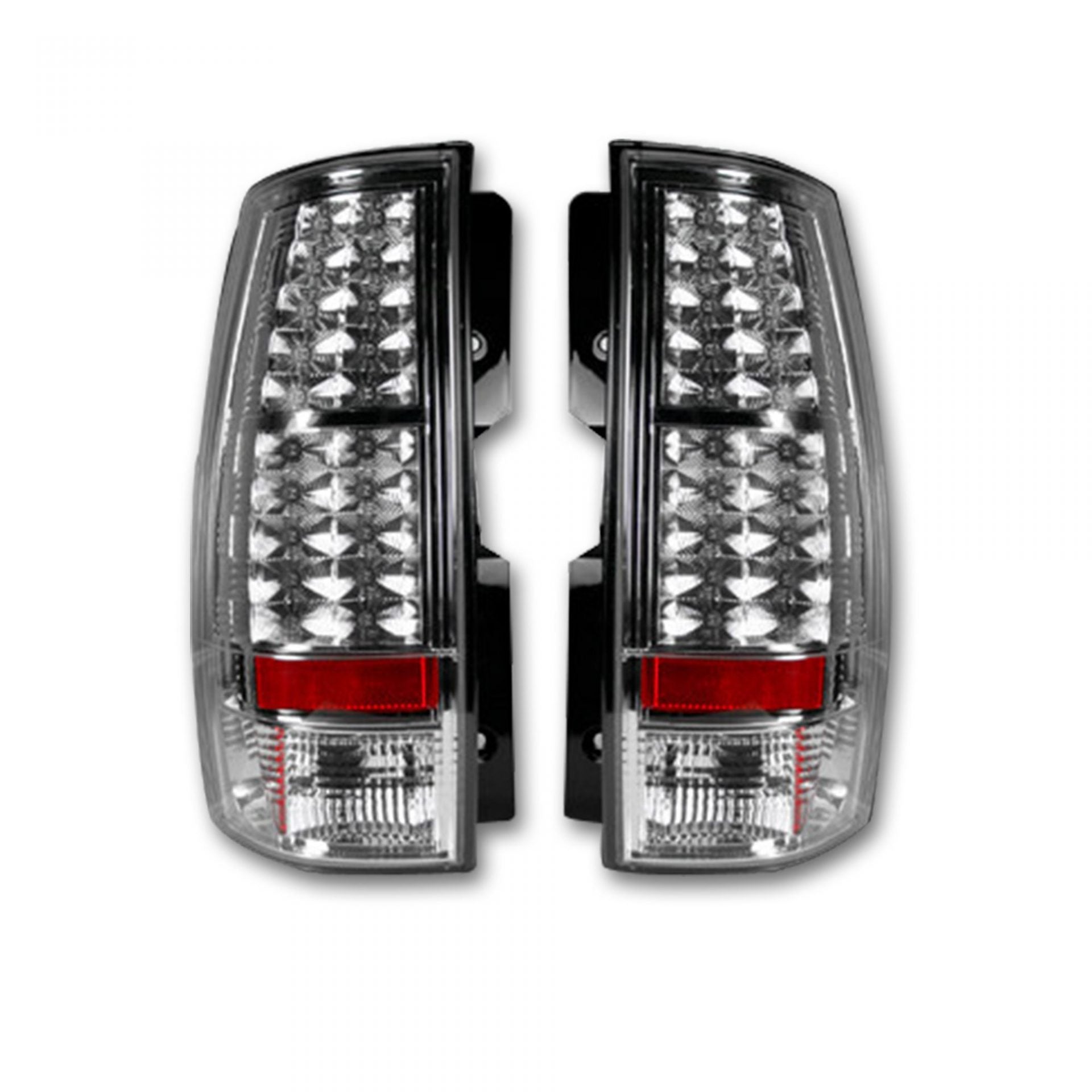 Chevy & GMC Tahoe, Yukon, Suburban, Denali 07-11 LED TAIL LIGHTS - Clear Lens
