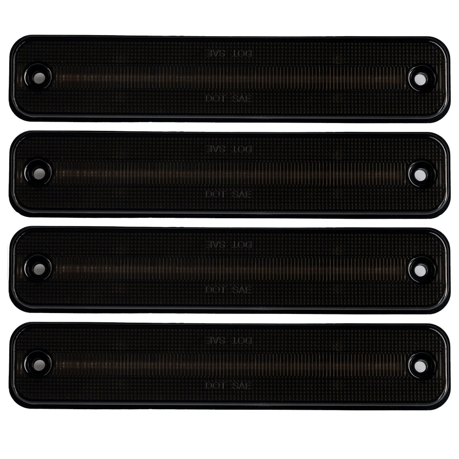 Hummer H2 02-10 Front & Rear LED Fender Lights 4 Piece Kit Includes 2 AMBER LEDs & 2 RED LEDs - Smoked Lens