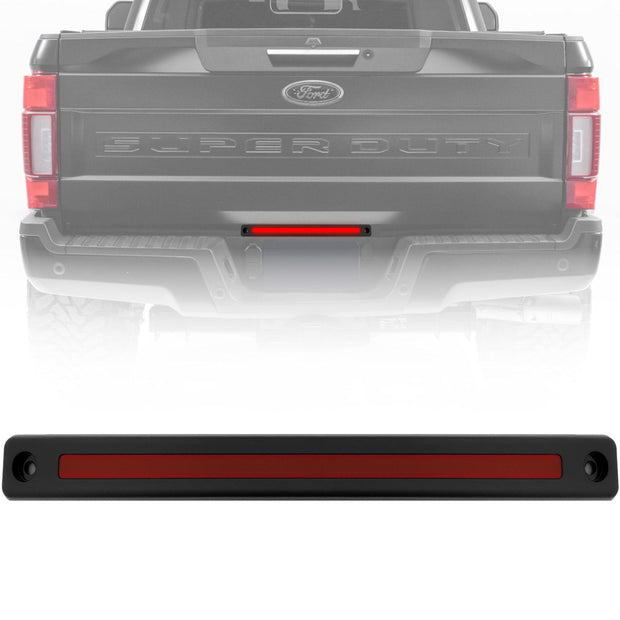 Ford Superduty 17-23 Mini LED Tailgate Light Bar w/ Smooth OLED Red Running Lights - Plug-N-Play for all 17-23 Ford Superduty Dually Trucks - Red