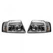 Ford F150 04-08 PROJECTOR HEADLIGHTS w/ Ultra High Power Smooth OLED HALOS & DRL - Clear / Chrome