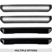 GMC 20-23 Sierra HD (4th GEN) Fender Lenses (4-Piece Set) w/ 4 White LED Lights (Attn: Fits All Single-Wheel HD & Dually Trucks) - Smoked Lens w/ Black Trim