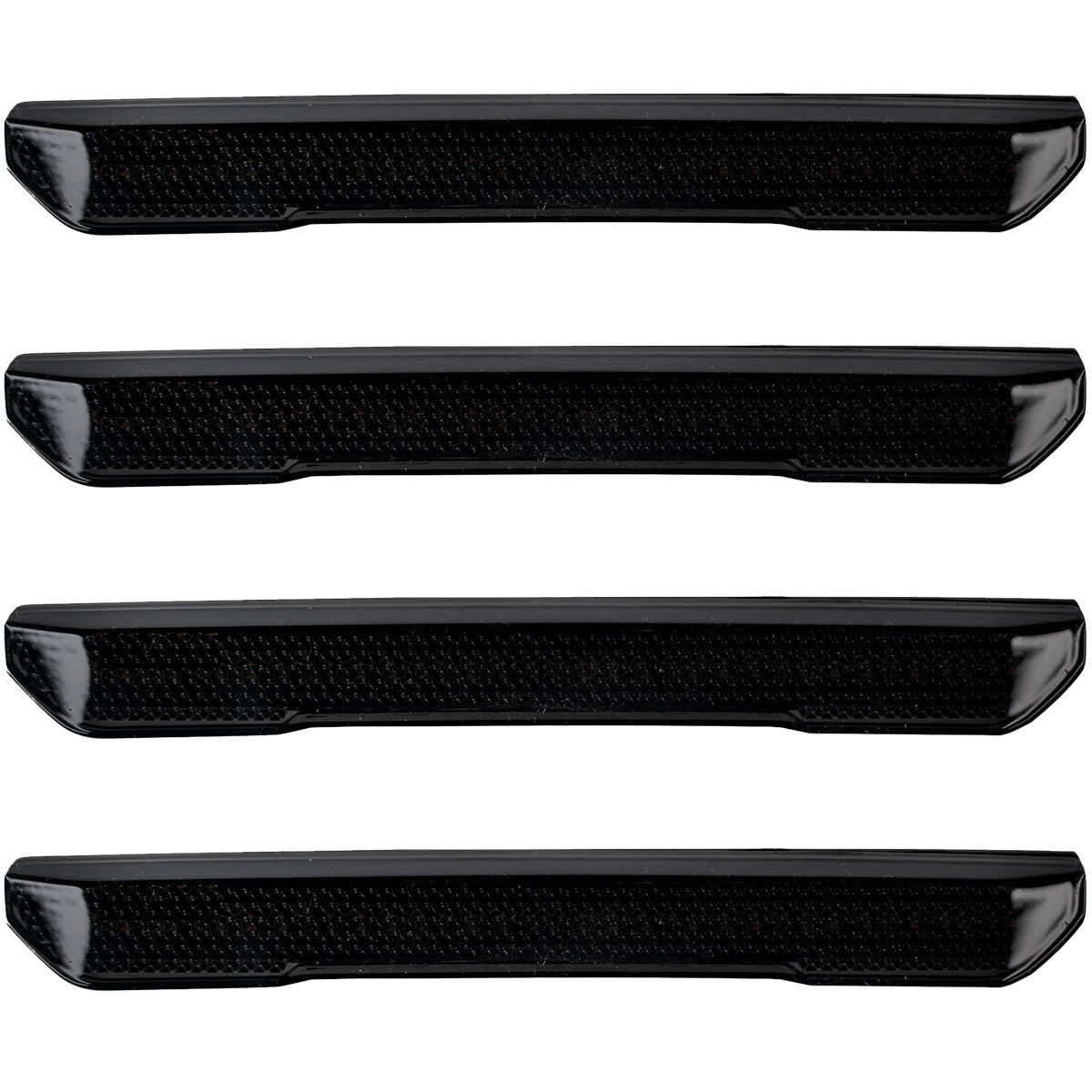 GMC 20-23 Sierra HD (4th GEN) Fender Lenses (4-Piece Set) w/ 4 White LED Lights (Attn: Fits All Single-Wheel HD & Dually Trucks) - Smoked Lens w/ Black Trim - Image 2