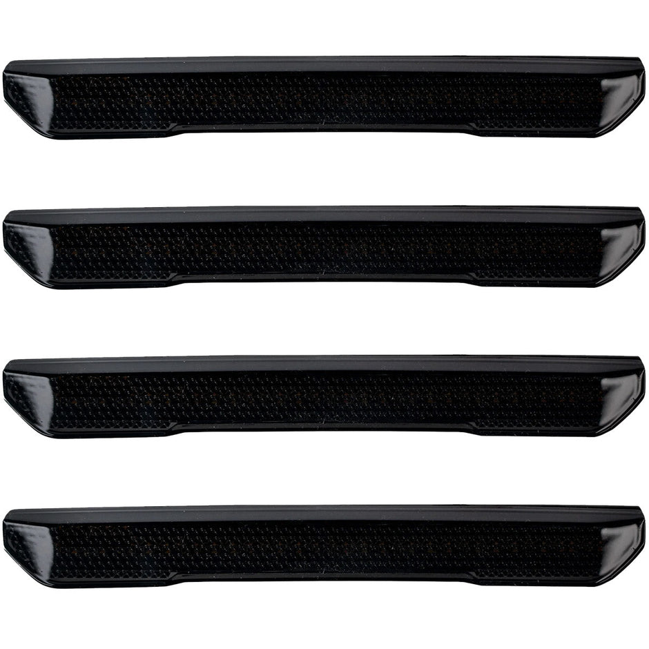 GMC 20-23 Sierra HD (4th GEN) Fender Lenses (4-Piece Set) w/ 4 White LED Lights (Attn: Fits All Single-Wheel HD & Dually Trucks) - Smoked Lens w/ Black Trim - Image 2