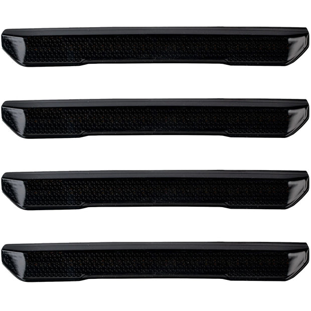 GMC 20-23 Sierra HD (4th GEN) Fender Lenses (4-Piece Set) w/ 4 White LED Lights (Attn: Fits All Single-Wheel HD & Dually Trucks) - Smoked Lens w/ Black Trim - Image 2