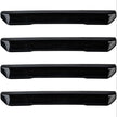 GMC 20-23 Sierra HD (4th GEN) Fender Lenses (4-Piece Set) w/ 4 Amber LED Lights (Attn: Fits All Single-Wheel HD & Dually Trucks) - Smoked Lens w/ Black Trim