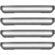 GMC 20-23 Sierra HD (4th GEN) Fender Lenses (4-Piece Set) w/ 4 White LED Lights (Attn: Fits All Single-Wheel HD & Dually Trucks) - Clear Lens w/ Chrome Trim