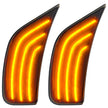 Cadillac 21-24 Escalade & GMC 21-24 Yukon/Yukon XL/Yukon Denali (5th GEN) & 21-24 Chevy Tahoe/Suburban (5th GEN) LED Front Fender Lens w AMBER LEDs - Smoked Lens - Image 2