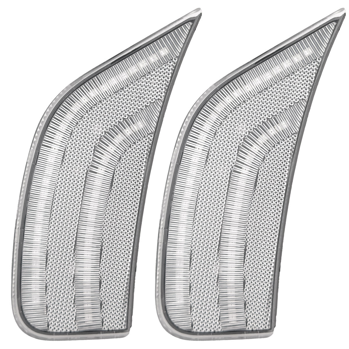 Cadillac 21-24 Escalade & GMC 21-24 Yukon/Yukon XL/Yukon Denali (5th GEN) & 21-24 Chevy Tahoe/Suburban (5th GEN) LED Front Fender Lens w AMBER LEDs - Clear Lens - Image 2