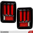 Jeep 07-18 JK Wrangler OLED Tail Lights w/ Red Brake & Running Lights & Red Scanning Turn Signals - Red Lens - Image 3