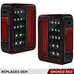 Jeep 07-18 JK Wrangler LED Taillights - Red Smoked Lens - Image 3