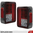 Jeep 07-18 JK Wrangler LED Taillights - Red Lens