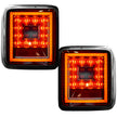 Jeep 18-23 JL Wrangler OLED Tail Lights w/ Red Brake & Running Lights & Red Scanning Turn Signals (Replaces Factory OEM Halogen Tail Lights ONLY) - Smoked Lens - Image 2