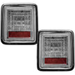 Jeep 18-23 JL Wrangler OLED Tail Lights w/ Red Brake & Running Lights & Red Scanning Turn Signals (Replaces Factory OEM Halogen Tail Lights ONLY) - Clear Lens - Image 3
