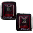 Jeep 18-23 JL Wrangler OLED Tail Lights w/ Red Brake & Running Lights & Red Scanning Turn Signals (Replaces Factory OEM Halogen Tail Lights ONLY) - Red Smoked Lens - Image 2