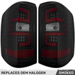 Chevy Silverado 14-18 1500 & 14-19 2500/3500 (Replaces Factory OEM Halogen Tail Lights ONLY - Also Fits GMC Sierra 15-19 Dually Body Style with Factory OEM Halogen Tail Lights ONLY) OLED TAIL LIGHTS - Smoked Lens - Image 3