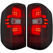 Chevy Silverado 14-18 1500 & 14-19 2500/3500 (Replaces Factory OEM Halogen Tail Lights ONLY - Also Fits GMC Sierra 15-19 Dually Body Style with Factory OEM Halogen Tail Lights ONLY) OLED TAIL LIGHTS - Smoked Lens - Image 2