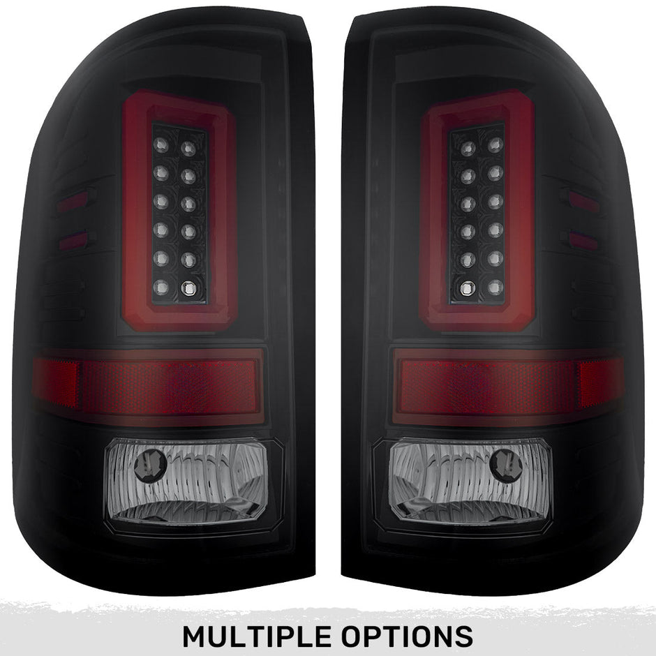 GMC Sierra 14-18 1500 & 14-19 2500/3500 (Only Fits 3rd GEN Single-Wheel GMC Sierra with Factory OEM Halogen Tail Lights) OLED TAIL LIGHTS - Smoked Lens
