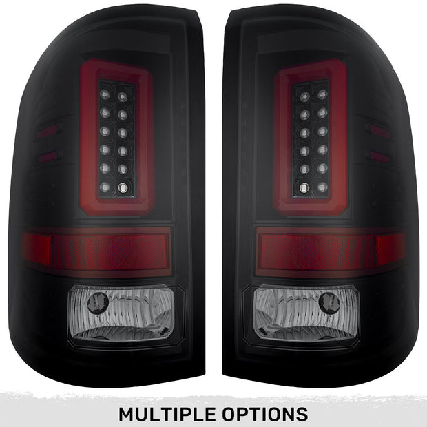 GMC Sierra 14-18 1500 & 14-19 2500/3500 (Only Fits 3rd GEN Single-Wheel GMC Sierra with Factory OEM Halogen Tail Lights) OLED TAIL LIGHTS - Smoked Lens