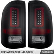 GMC Sierra 14-18 1500 & 14-19 2500/3500 (Only Fits 3rd GEN Single-Wheel GMC Sierra with Factory OEM Halogen Tail Lights) OLED TAIL LIGHTS - Smoked Lens - Image 4