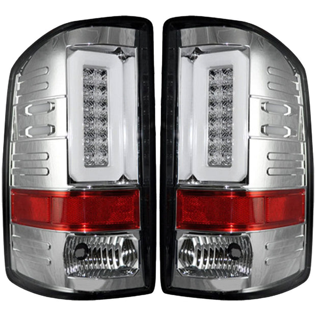 GMC Sierra 14-18 1500 & 14-19 2500/3500 (Only Fits 3rd GEN Single-Wheel GMC Sierra with Factory OEM Halogen Tail Lights) OLED TAIL LIGHTS - Clear Lens