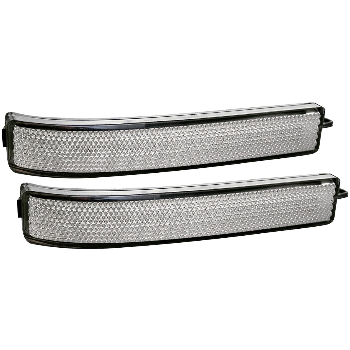 Ford 09-14 F150 & RAPTOR Side Mirror Lenses w/ AMBER LED Running Lights or Turn Signals (2-Piece Set) - Clear Lens - Image 2