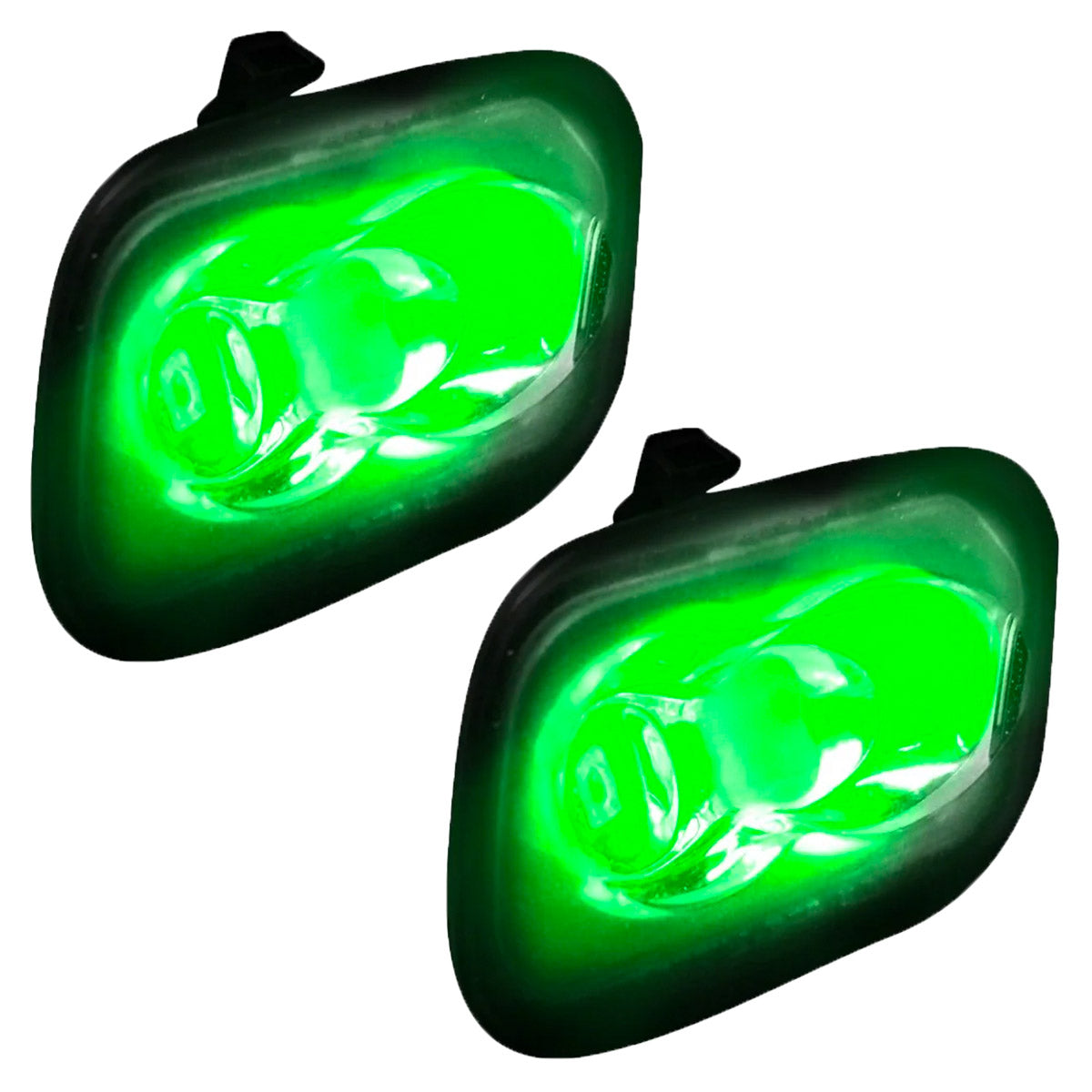 Ford 17-23 SUPERDUTY & 15-20 F150 & 17-20 RAPTOR & 21-23 BRONCO Ultra High Power LED Mirror / Puddle Light Kit - GREEN - Image 2