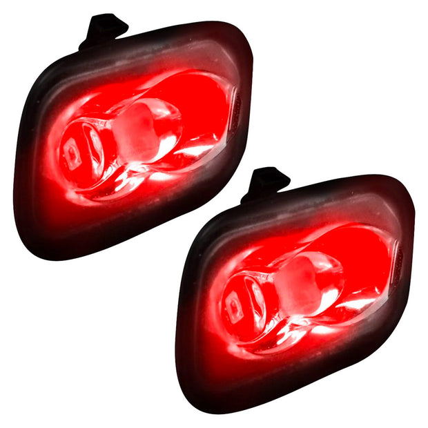 Ford 17-23 SUPERDUTY & 15-20 F150 & 17-20 RAPTOR & 21-23 BRONCO Ultra High Power LED Mirror / Puddle Light Kit - RED - Image 2