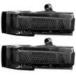Ford 15-17 F150 & 17-19 RAPTOR Side Mirror Lenses w/ AMBER LED Turn Signals & WHITE LED Auxillary Lights (2-Piece Set) - Smoked Lens - Image 4