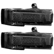 Ford 15-17 F150 & 17-19 RAPTOR Side Mirror Lenses w/ WHITE LED Turn Signals & WHITE LED Auxillary Lights (2-Piece Set) - Smoked Lens - Image 3