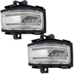 Ford 17-23 F250/F350/F450 Superduty Side Mirror Lenses (2-Piece Set) w/ WHITE LED Running Lights, AMBER Flashing LED Turn Signals & WHITE LED Spot Lights - Clear Lens - Image 2