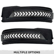 Dodge 19-23 RAM 1500/2500/3500 Side Mirror Lenses (2-Piece Set) w/ WHITE Scanning LED Turn Signals - Smoked Lens