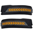 Dodge 19-23 RAM 1500/2500/3500 Side Mirror Lenses (2-Piece Set) w/ AMBER Scanning LED Turn Signals - Smoked Lens - Image 3