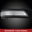 Dodge 19-23 RAM 1500/2500/3500 Side Mirror Lenses (2-Piece Set) w/ AMBER Scanning LED Turn Signals - Clear Lens - Image 3