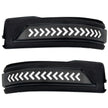 Dodge 19-23 RAM 1500/2500/3500 Side Mirror Lenses (2-Piece Set) w/ WHITE Scanning LED Turn Signals - Smoked Lens - Image 3