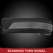 Dodge 19-23 RAM 1500/2500/3500 Side Mirror Lenses (2-Piece Set) w/ WHITE Scanning LED Turn Signals - Smoked Lens - Image 2