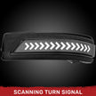 Dodge 19-23 RAM 1500/2500/3500 Side Mirror Lenses (2-Piece Set) w/ WHITE Scanning LED Turn Signals - Smoked Lens - Image 5